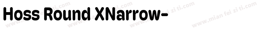 Hoss Round XNarrow字体转换